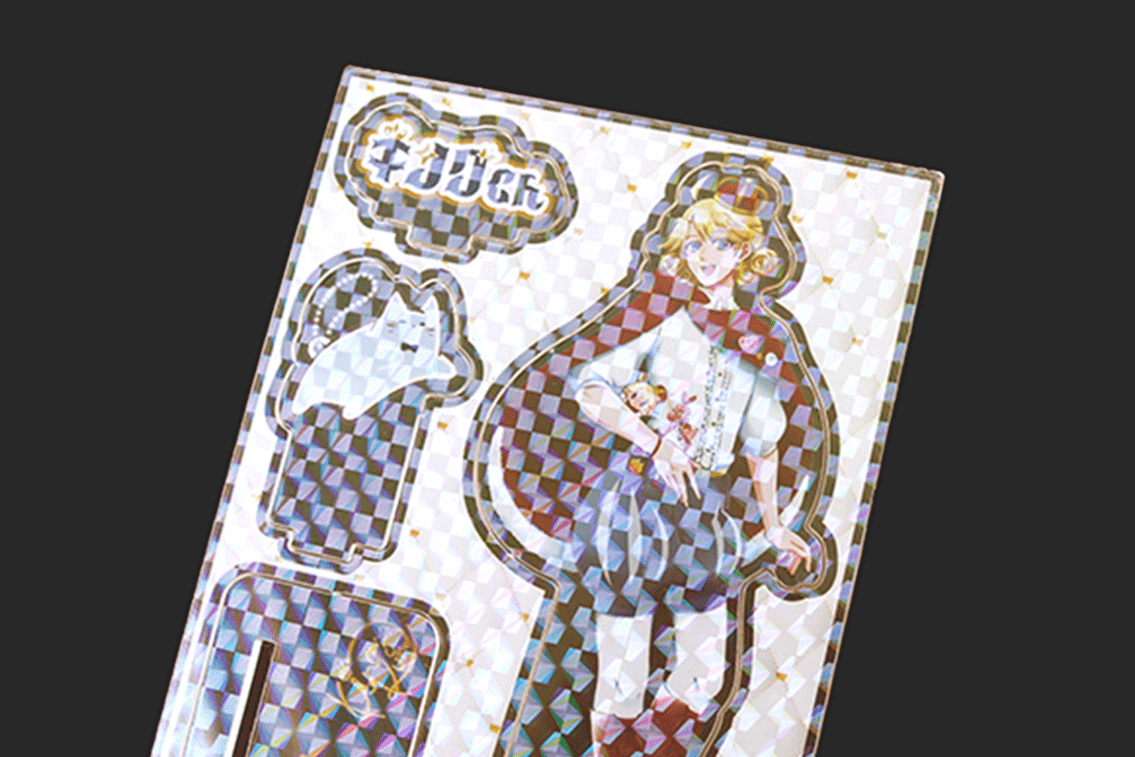 ホログラム・オーロラ加工のイメージ